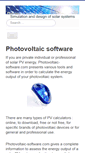 Mobile Screenshot of photovoltaic-software.com